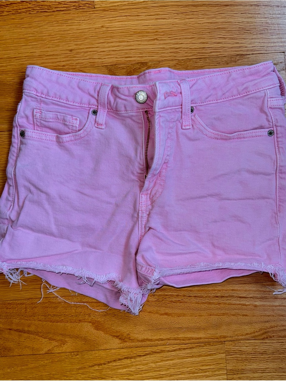 Old Navy OG straight neon Pink Denim Cutoff Shorts